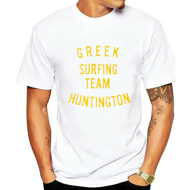 

Vintage Surf T shirt Greek Surfing Team Huntington 1963