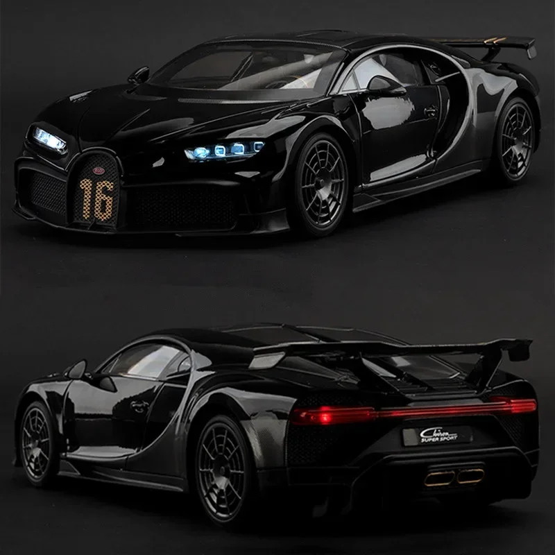 1:18 Bugatti Chiron PUR SPORT спортивная модель из сплава литая под давлением металлическая