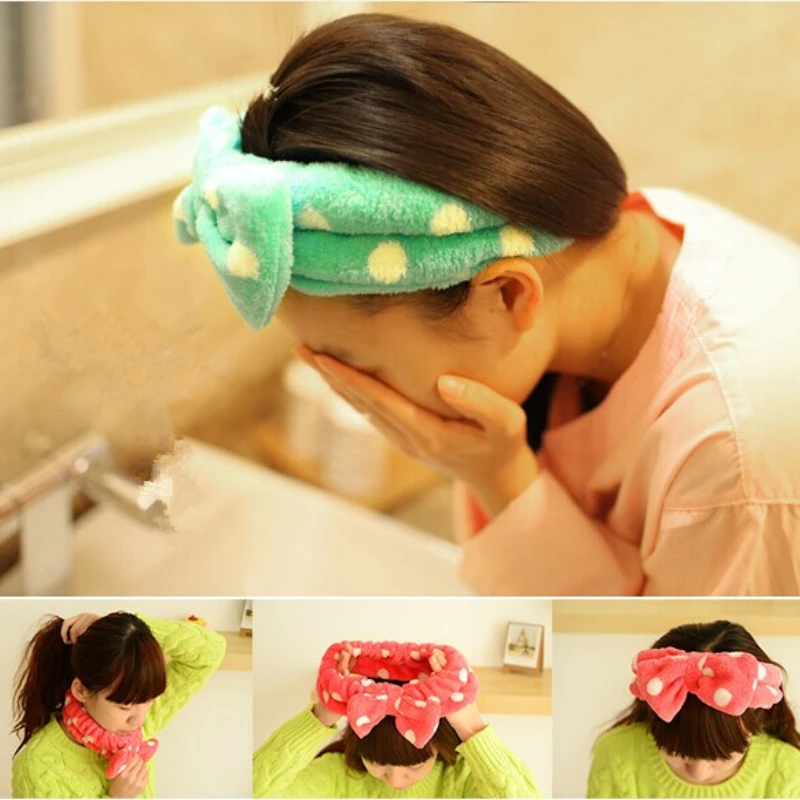 

Повязка на голову из кораллового флиса женская, мягкая эластичная лента для волос с перехлёстом, тюрбан для мытья лица для девушек и женщин, аксессуары для волос