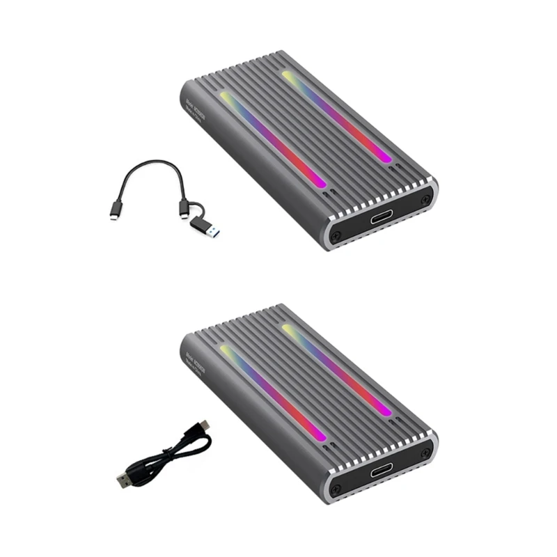 

M.2 NVME/Sata SSD Enclosure Case Tool-free USB TypeC Hard Case- Box K0AC