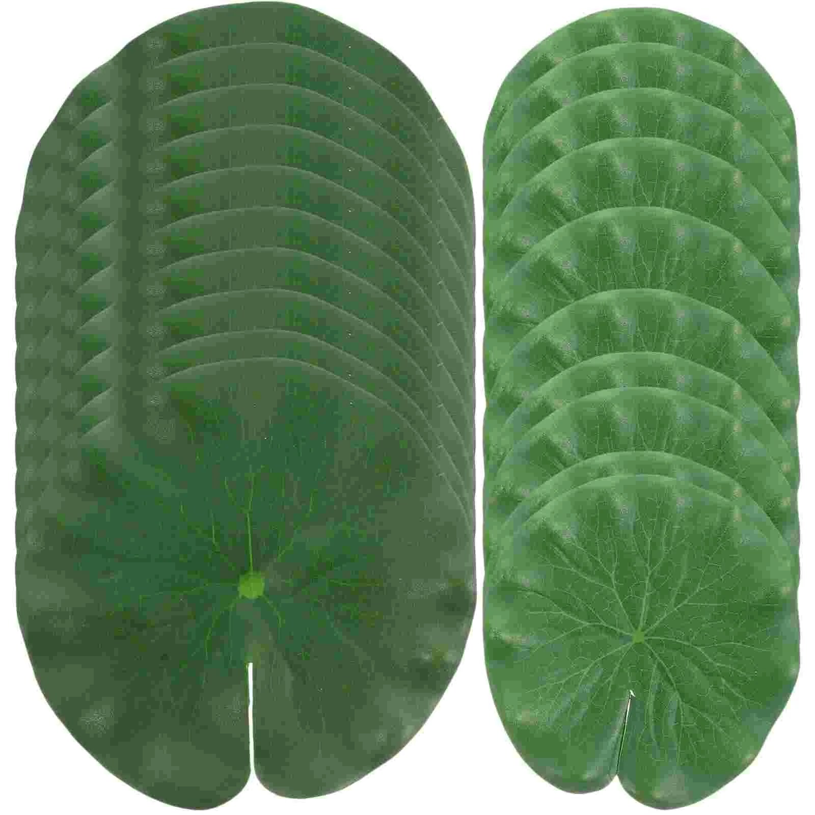 

Lotus Lily Leaves Floating Pads Water Artificial Aquariumfake Leaf Pond Realisticflowers Decorationsfoliage Pad Pool Lilies Fish