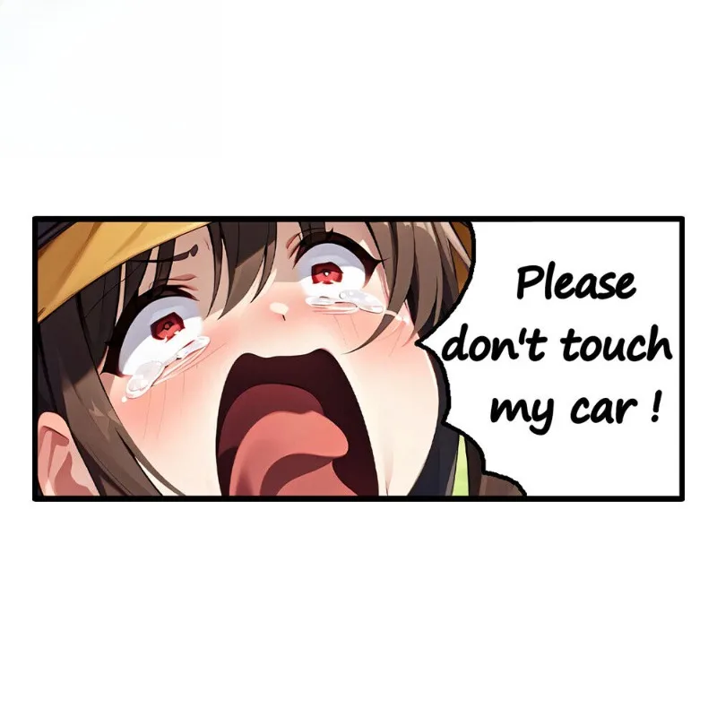 Фото Наклейка для украшения автомобиля, предупреждение Anya, Don't Touch My Car, аниме, наклейки для автомобиля для девочек, наклейки 15 см, ПВХ KK №4