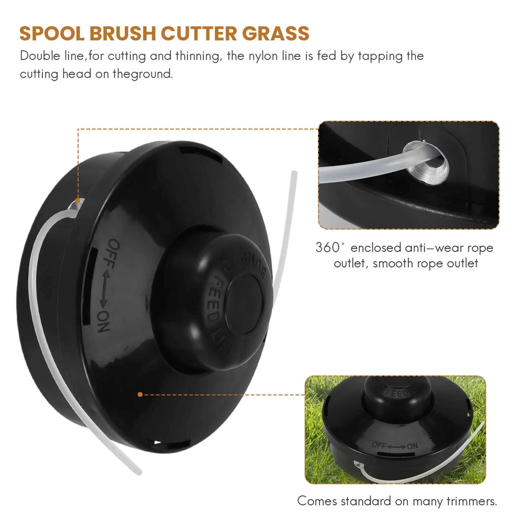 Сменная бензиновая Головка триммера стриммер линия подачи катушка кусторез для