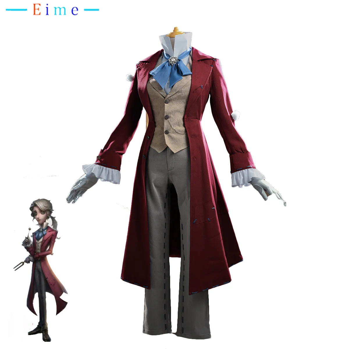 

Game Identity V Composer Frederick Kreiburg Cosplay Costume Fancy Party Formal Suit Halloween Uniform Anime Clothing Custom Made