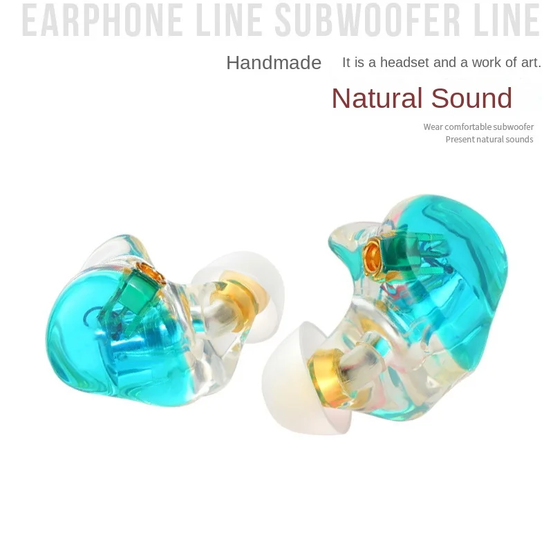 

DIXSG A4 resin headphone hifi noise reduction ring iron earplug wired dynamic iron mmcx headphone headphone earphone monitoring