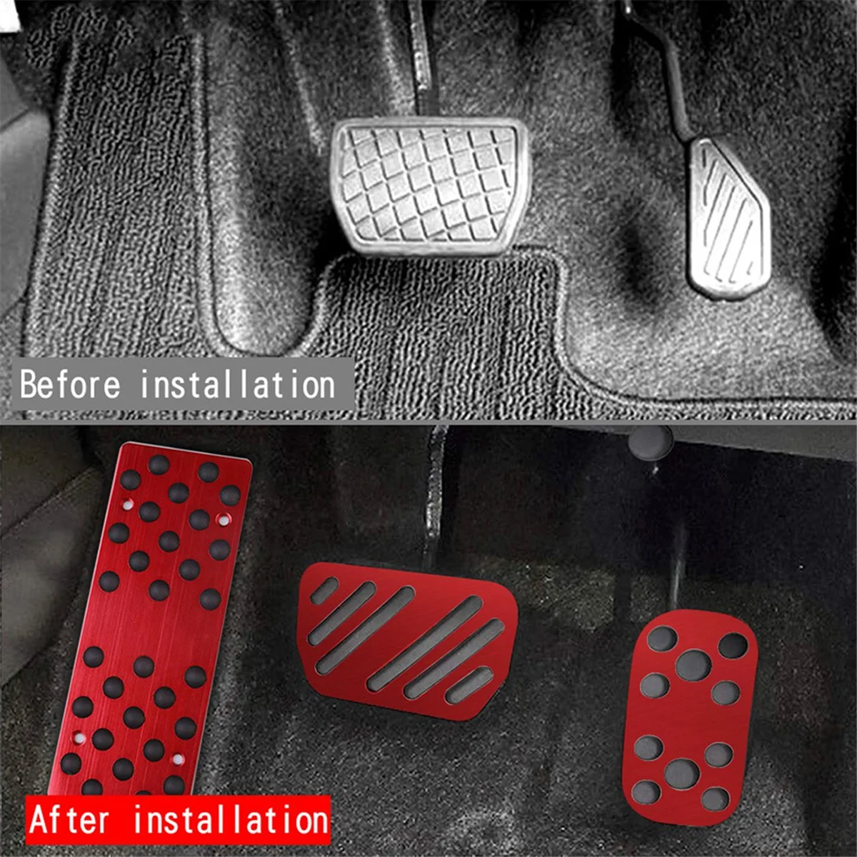 Автомобильная алюминиевая педаль акселератора тормоза подставка для педали