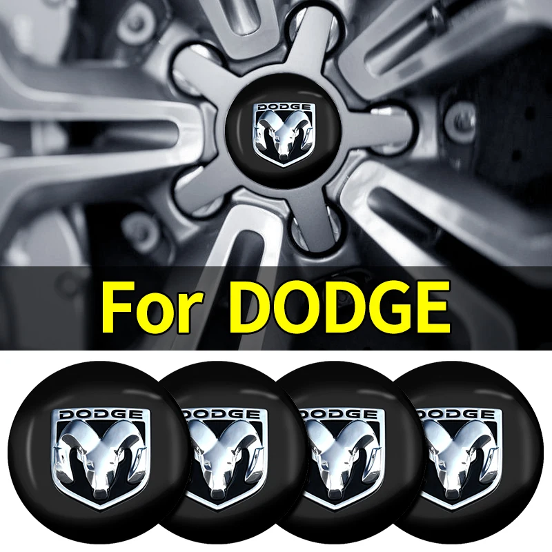 

4 шт., наклейка на колесо, пылезащитные чехлы с логотипом Dodge Shadow Spirit Stealth Jersey Ram 1500 Charger