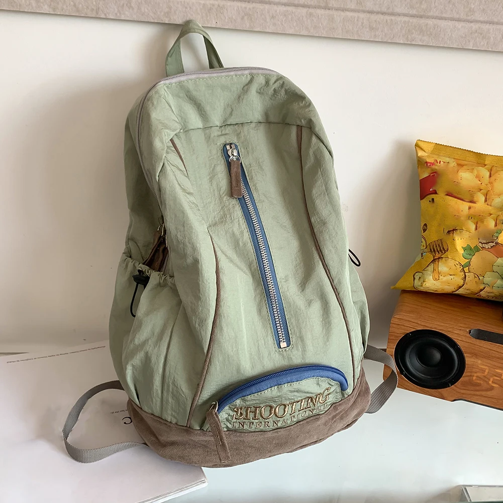 

Nylon Handbags Casual Vintage School Bag Adjustable Strap Student Backpack Fashion Backpack for Women Travel School Shopper Bag