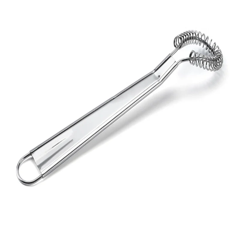 

Stainless steel egg beater spring manual mixer spoon honey cream mixing kitchen gadget