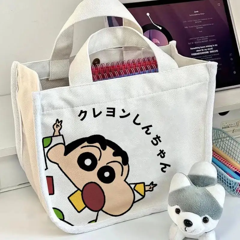 Новый аниме Kawali Crayon Shin-Chan сумка-бенто портативная сумка с мультяшным принтом
