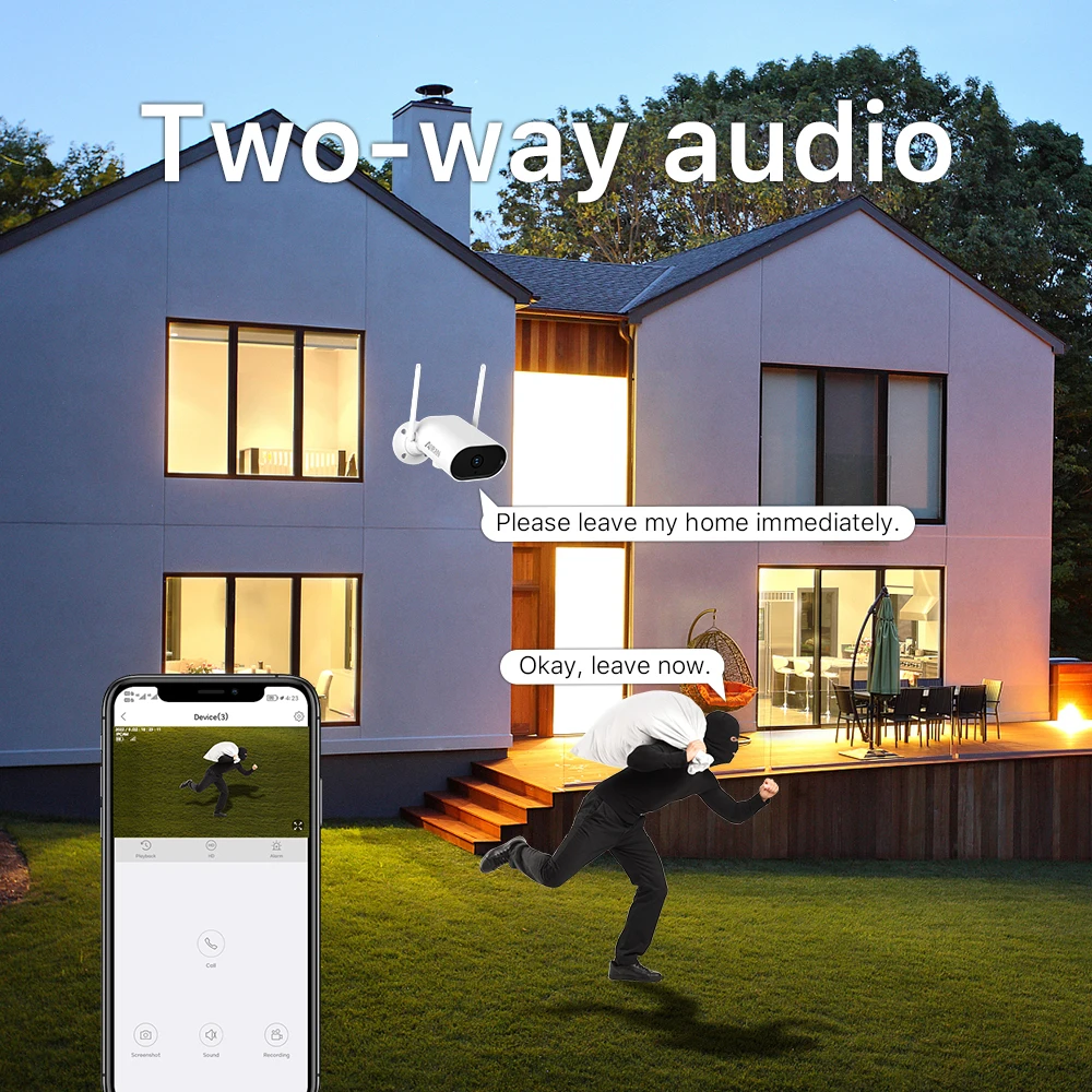 ANRAN PTZ 5MP система видеонаблюдения 1920P CCTV Водонепроницаемая наружная камера