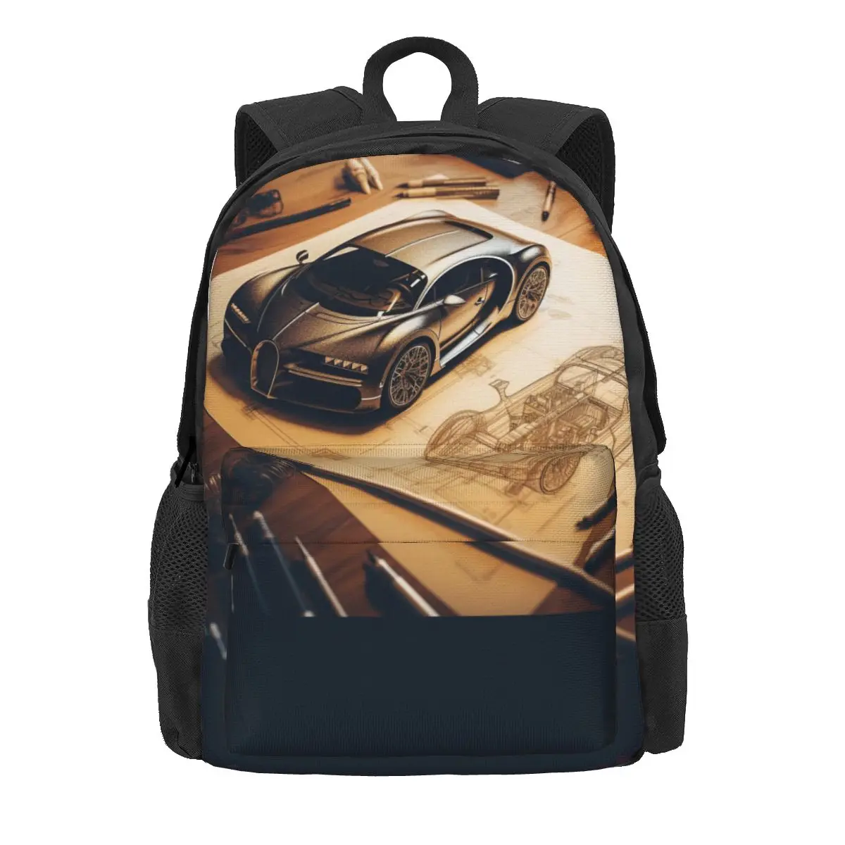 

Рюкзак для спортивных автомобилей, модные женские рюкзаки-карандаш для рисования, легкий дизайнерский ранец для старшей школы и трекинга