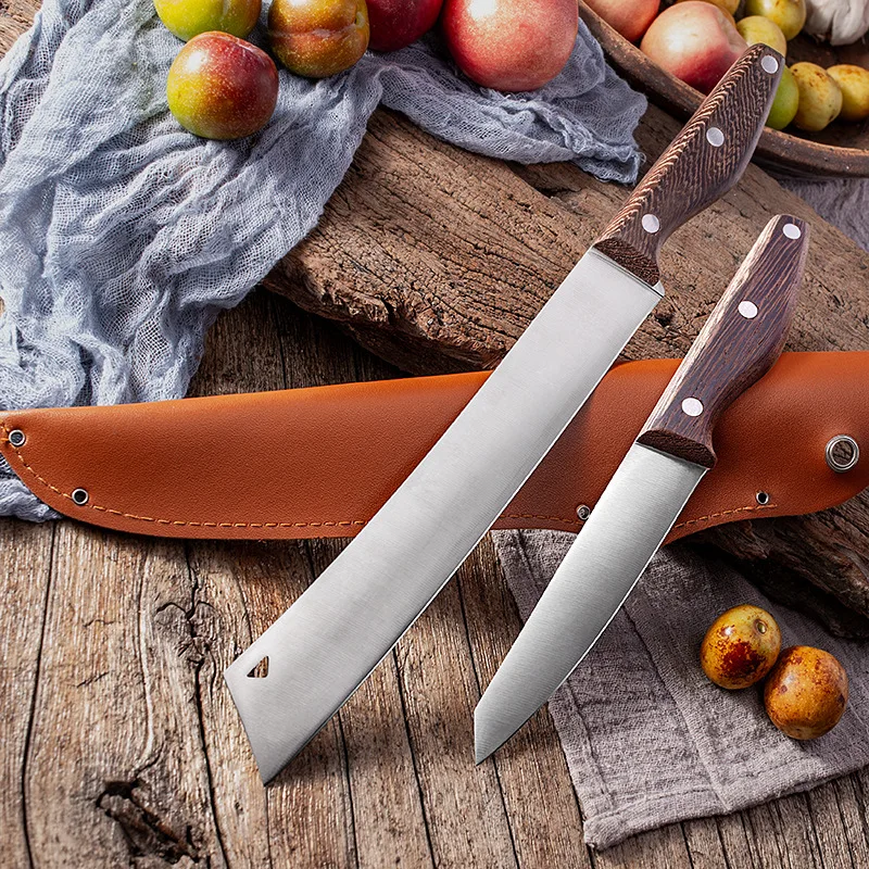 Большой Нож для нарезки фруктов Мясницкий домашний нож резки арбуза и острый