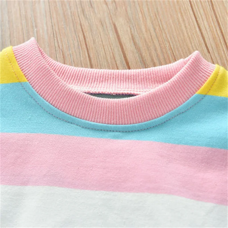 Girls Suit Sweatshirts +Pants Cotton 2Pcs/Sets 2022 Sweet Spring Autumn Thicken Home School Sport Kid Baby Children Clothing Set
