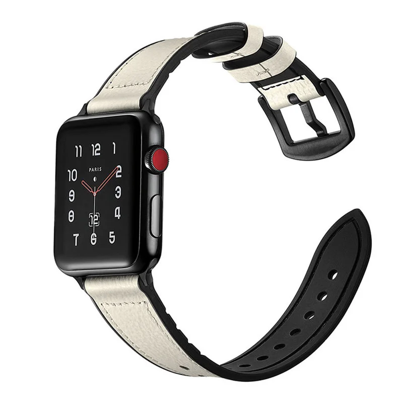 Leather Strap for Apple Watch Band 44mm 40mm 45mm 41mm 38mm 42mm Single Tour Watchband Bracelet IWatch Series 5 4 3 6 Se 7 Band