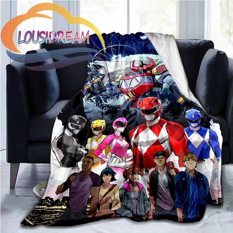 

Мультяшное мощное морфиновое шерстяное одеяло серии Power ranger, Кашемировое одеяло, портативное фланелевое одеяло для научной фантастики