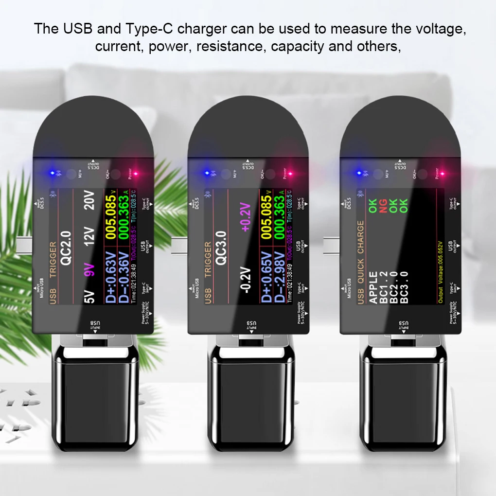 

USB-тестер для измерения напряжения, сопротивления, емкости с ЖК-дисплеем