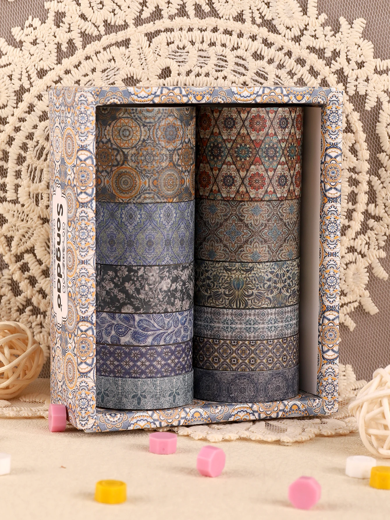 

Набор из 12 рулонов винтажной ленты