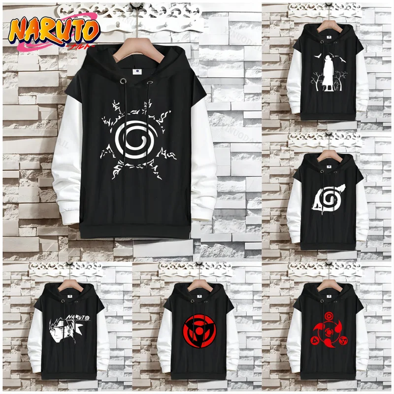 

Itachi Akatsuki Uzumaki Naruto Sweatshirts Hoodies Sharingan Men Outerwear Coat Oversized Hooded Thin Uchiha Sasuke Jacket