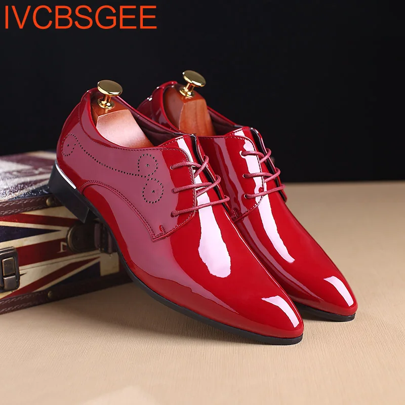 

Brand Men Formal Shoes Men Oxfords Leather Dress Shoes High Quality Fashion Business Men Shoes Pointed Wedding Shoes
