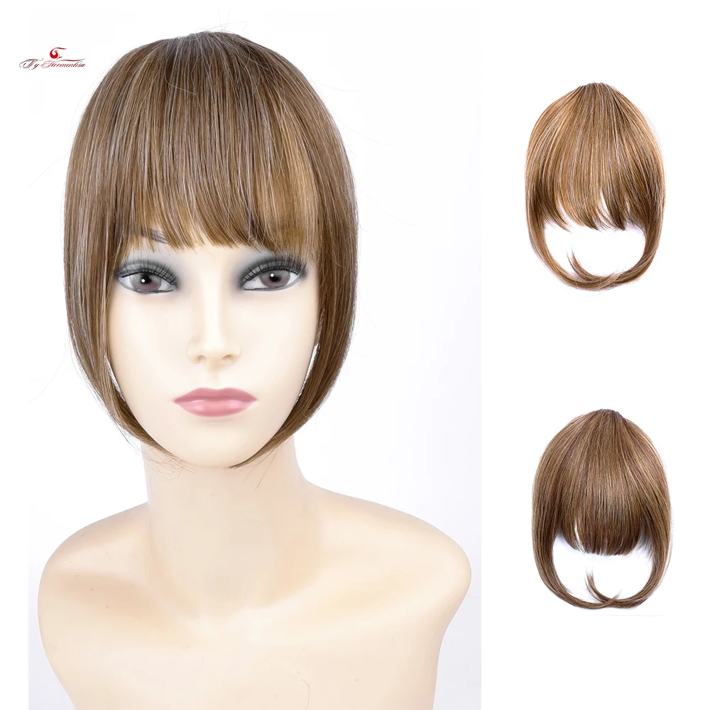 

Ty.Hermenlisa 1Pc Clip In Bangs Extensions For Women 2022 Bangs Hair Extensions Natural Color Wholesale Air Bang Hairstyle