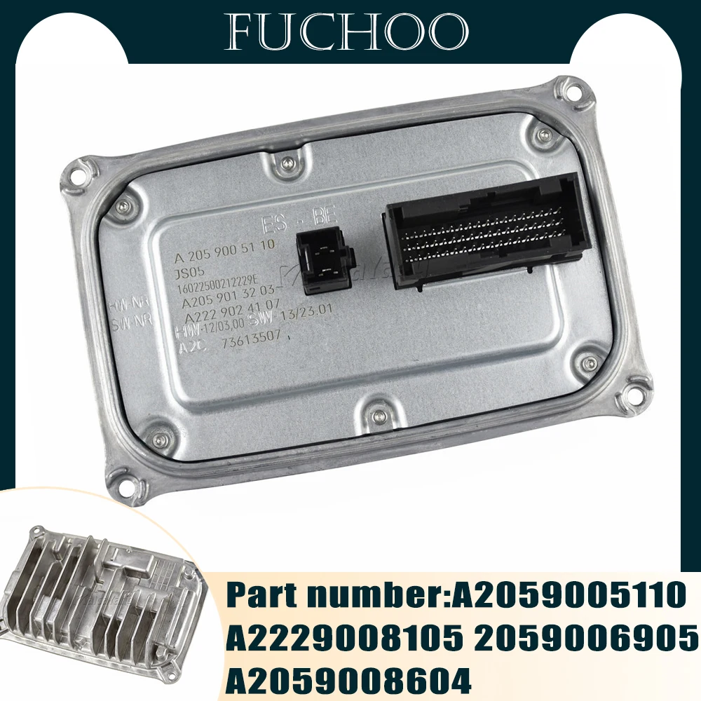 

Для Mercedes Benz C-Class W205 S205 C205 A205 ab новый блок управления передней лампой автомобиля светодиодная фара модуль балласт A2059005110