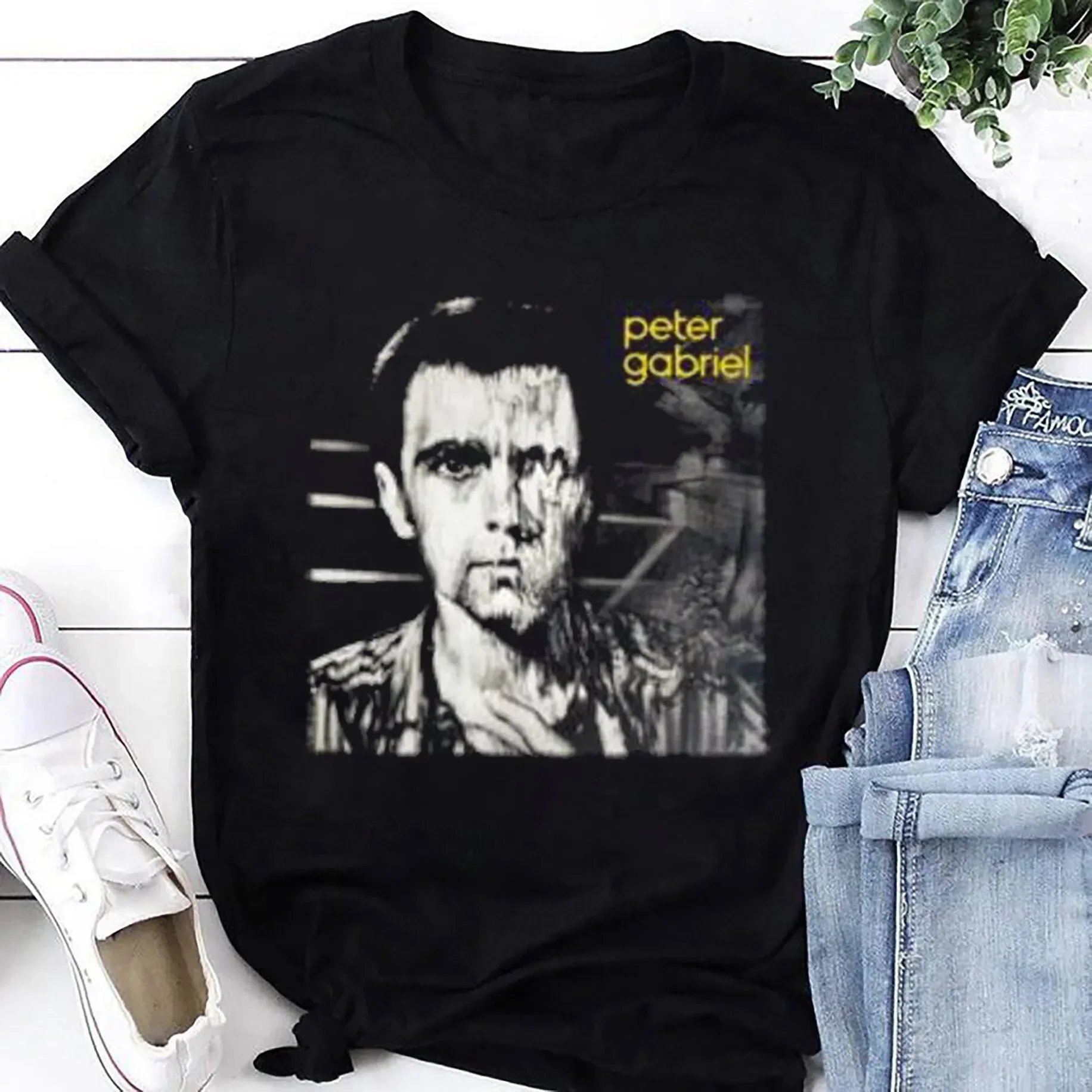 Фото Футболка Peter Gabriel 1980, подарок для фанатов, футболка Peter Gabriel №1