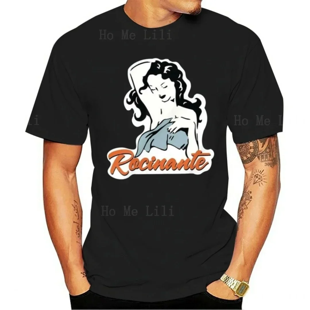 Футболка мужская с логотипом Rocinante тенниска из хлопка повседневная майка принтом
