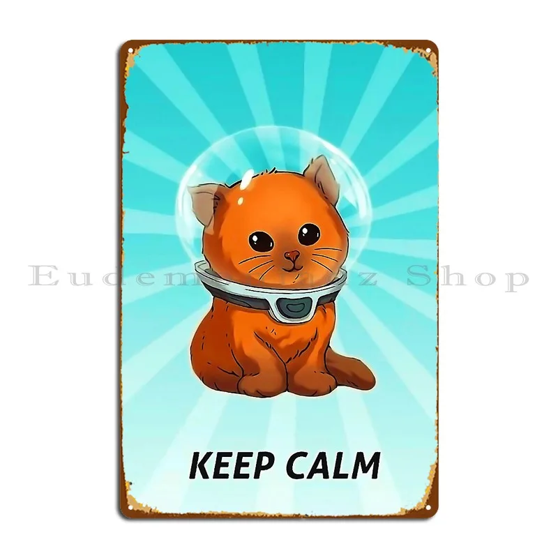 

Металлическая табличка Subnautica Keep Calm Kitty