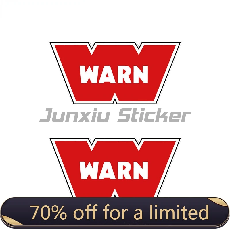 

Warn Winch Off Road Die-Cut Vinyl Sticker Decal Funny JDM Truck Decor Auto Waterproof PVC