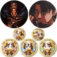 fashion jewelry accessories anime icon attack on titan brooch cute levi cartoon badge backpack clothes diy pins fans collection