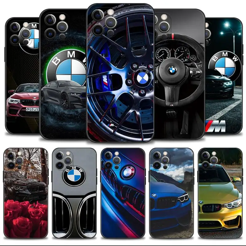 

Phone Shell For Apple iPhone 14 13 12 11 Pro Max 13 12 Mini XS Max XR X 7 8 Plus Case Cover Car Wheel Head Bmw Sports