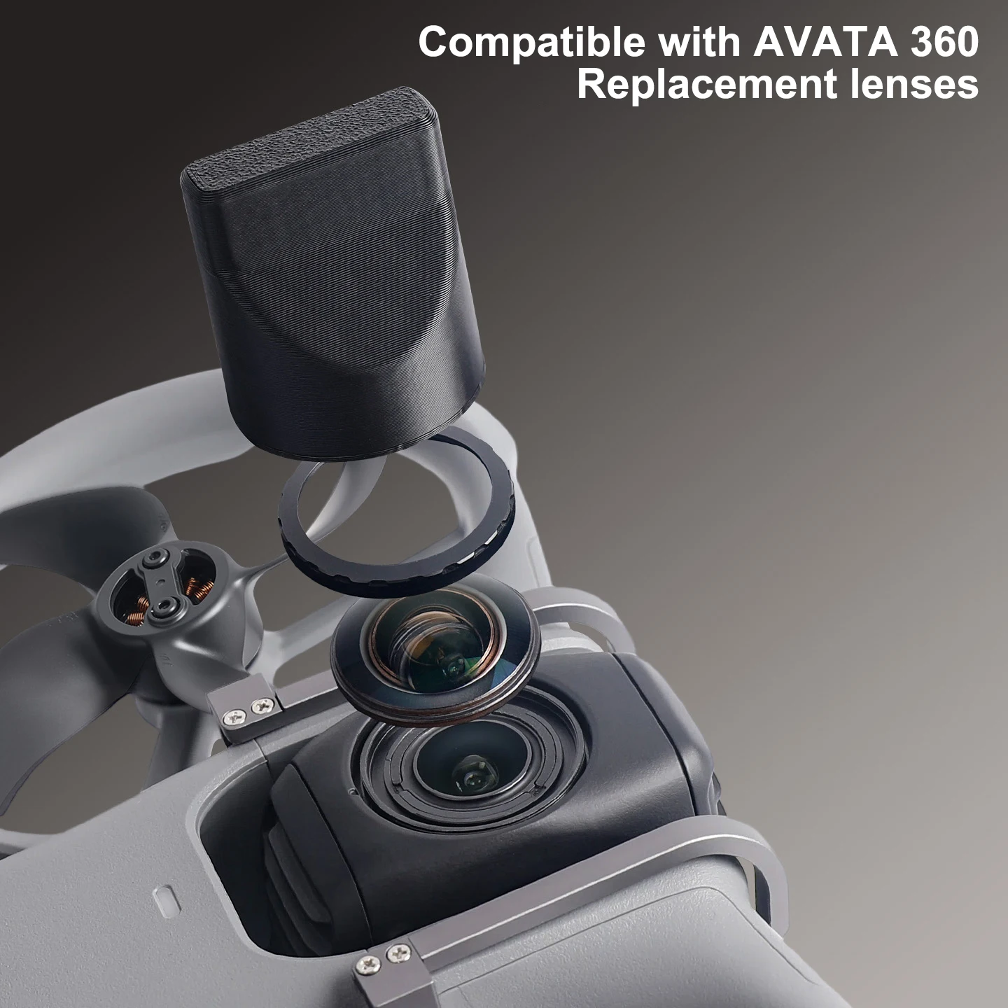 Фото Высококачественная сменная линза для дрона DJI Avata 360: восстанавливает реальное воздушное изображение, оптическое стекло, в комплекте с полным набором инструментов для установки №3