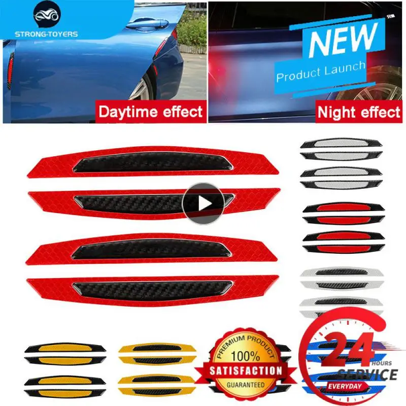 

1~10PCS Reflective Warning Door Side Edge Protection Anti-Scratch Protector Glue Sticker For Auto Car