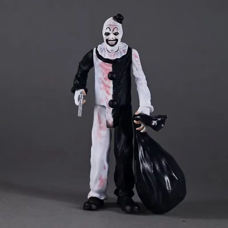 Фото Фигурка-модель клоуна Арта из фильма ужасов Terrifier с эффектом изменения цвета, в коробке, для коллекционирования и декора, для фанатов хоррор-фильмов №2