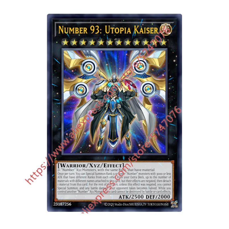 

Yu Gi Oh Number 93_ Utopia Kaiser SR Japanese English DIY Toys Hobbies Hobby Collectibles Game Collection Anime Cards