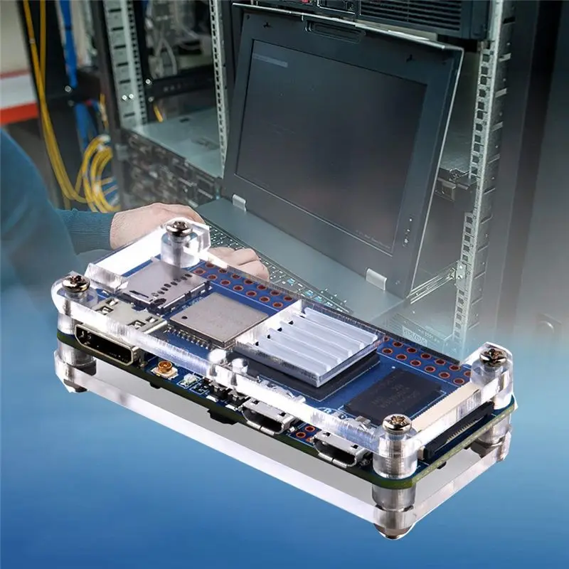 Фото 202626 Для Banana Pi BPI-M2 Zero Allwinner H3 4-ядерный процессор 512 МБ DDR3 ОЗУ Плата для разработки ПК с открытым исходным кодом + акриловый корпус + комплект радиаторов №5
