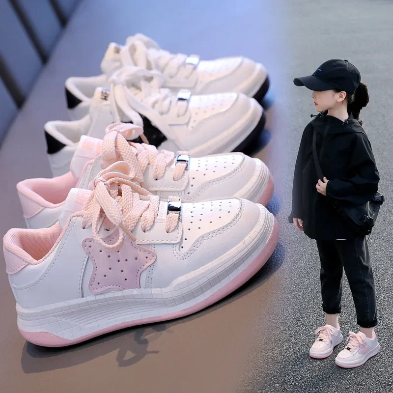 Детские кроссовки со звездами повседневная Нескользящая спортивная обувь