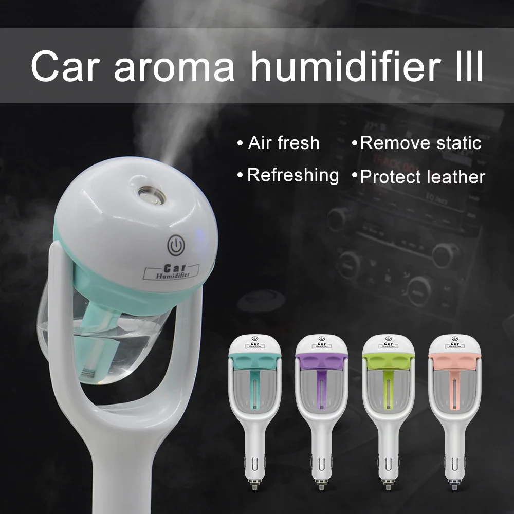 

Car Accessories Steam Humidifier Air Purifier Aroma Diffuser Essential Oil Diffuser Car Humidifier Many Colors