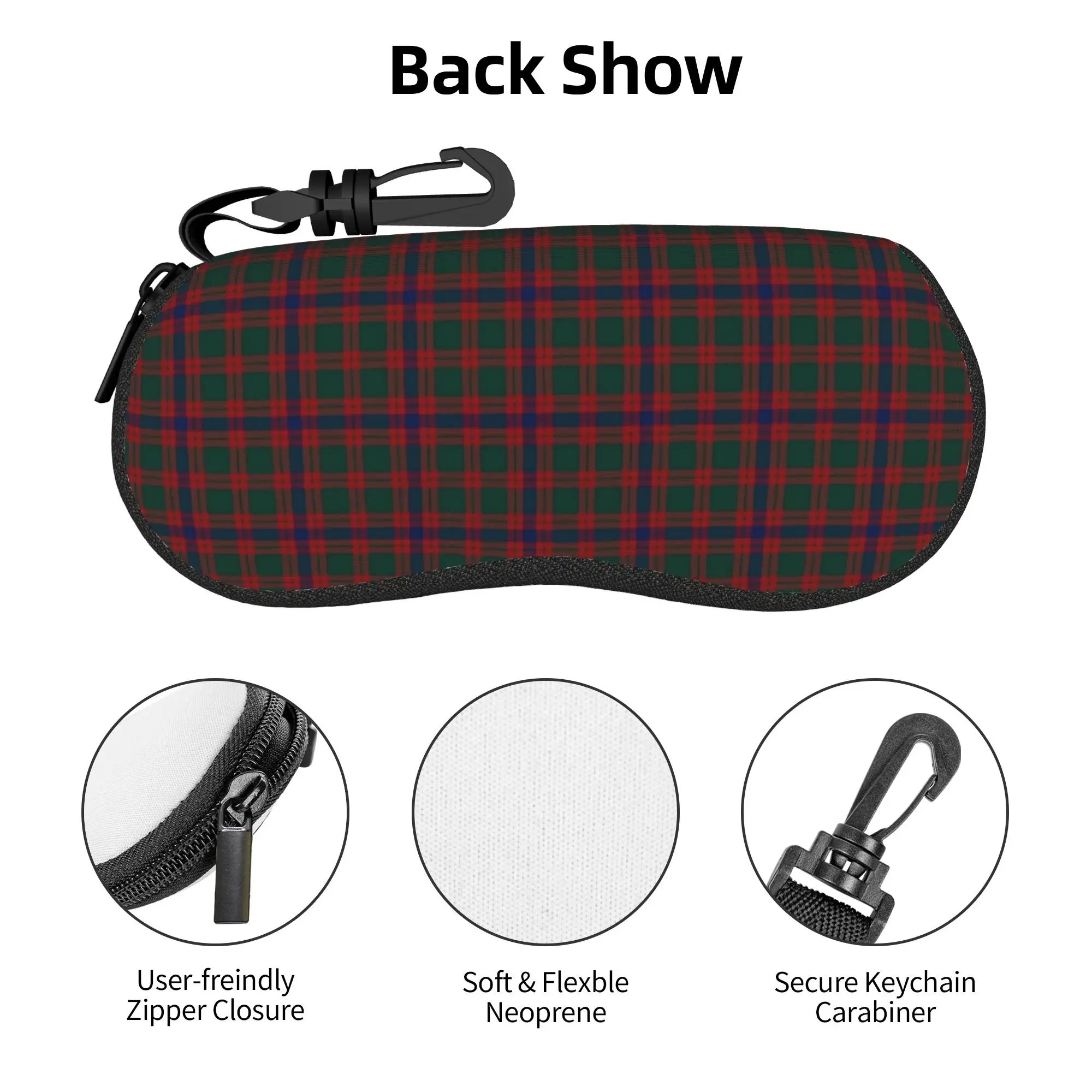 Фото Чехол для очков Clan Skene Tartan, защитные аксессуары унисекс, коробка для хранения очков, подарочный контейнер для очков №3