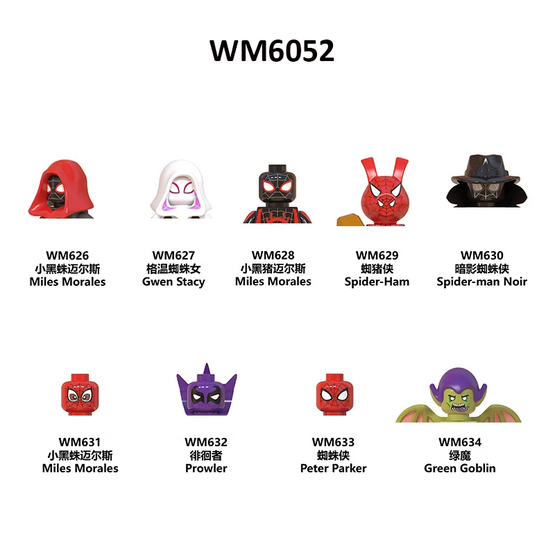 

Лега Spider Man Building Block Miles Mini Figure Assembling Norman Osborn Building Blocks Kids Toys