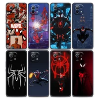 marvelvenom spiderman phone case for xiaomi mi 12 12x 11i 11 11x 11t pro poco x3 nfc m3 pro f3 gt m4 soft silicone