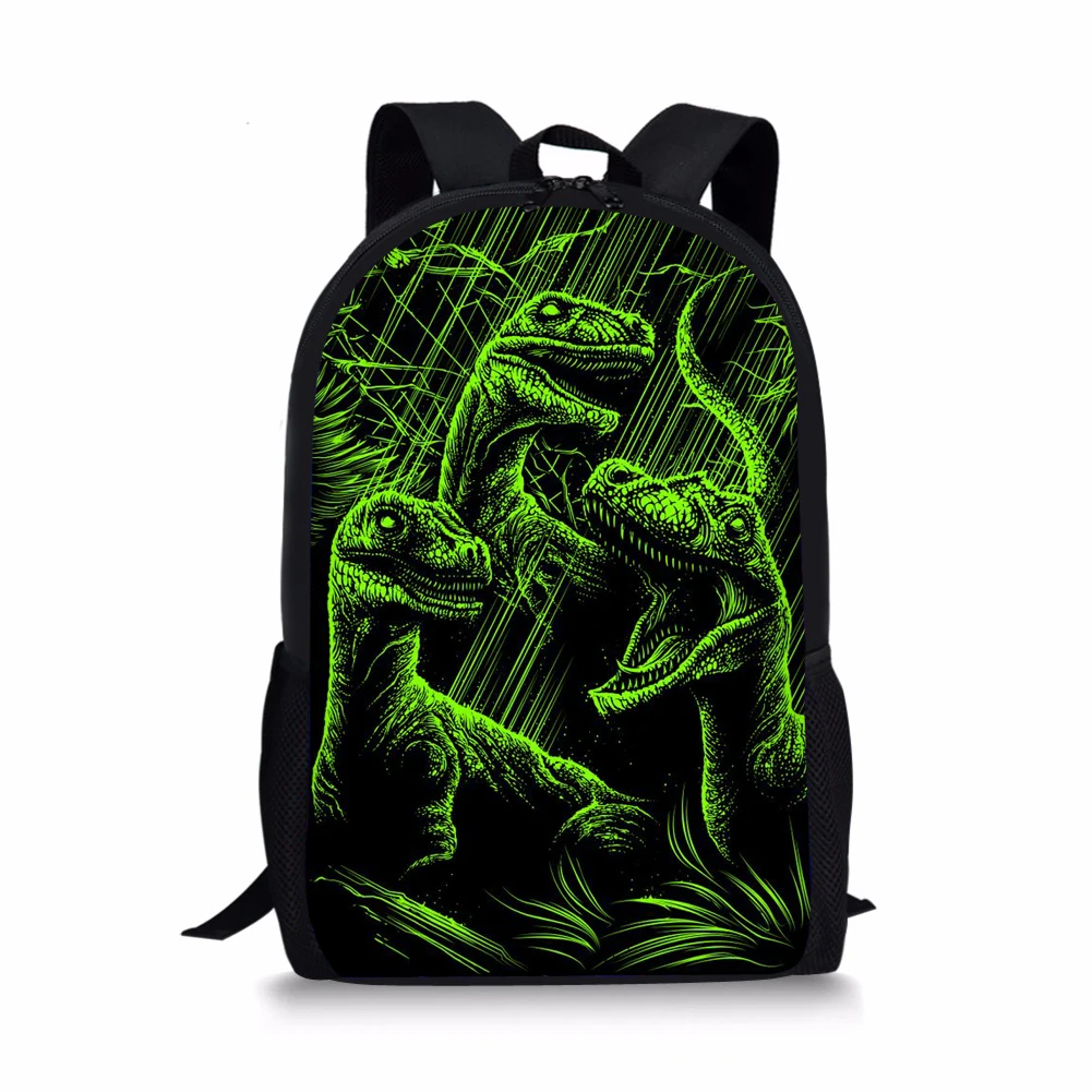 New Dinosaur Pattern Printing School Backpacks Personalized Kids Daypack Durable Rucksack for Teenager