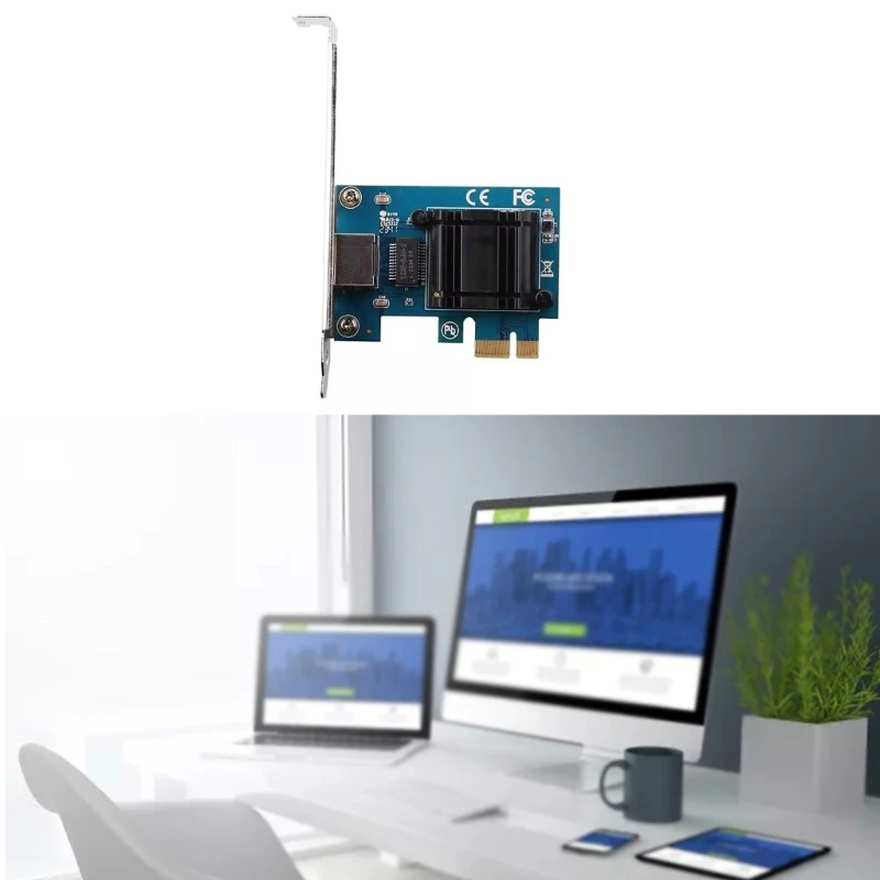 Гигабитная сетевая карта 2 PCIE к гигабитному проводному порту Rj45 Ethernet поддержка Esxi