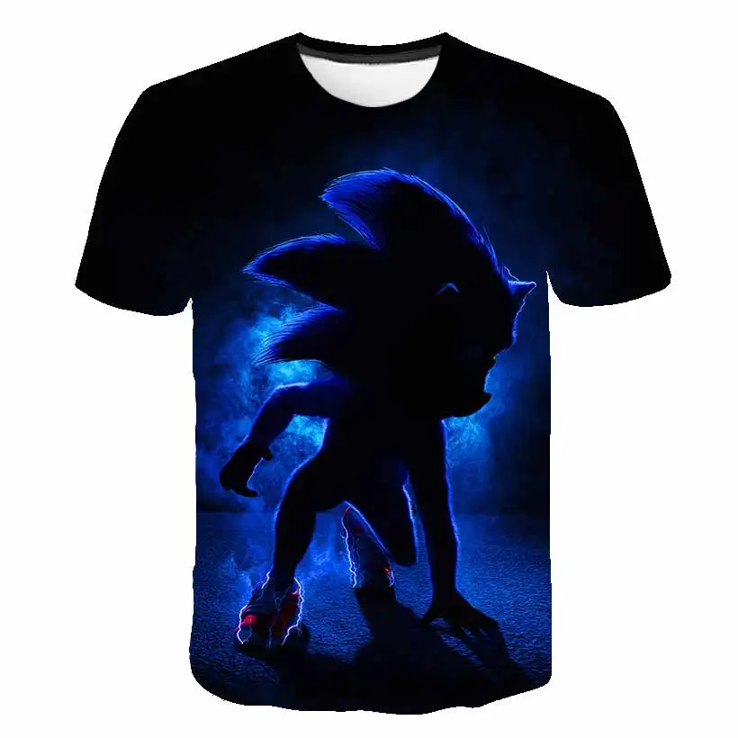 

Super Sonic T-Shirt Summer Cartoon Children's Short Sleeve T-Shirts Boys Girls Kids Tee Baby T Shirt Tops Clothing Print Clothes