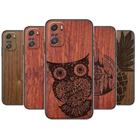 natural wood texture pattern phone case for xiaomi mi 11 lite pro ultra 10s 9 8 mix 4 fold 10t 5g black cover silicone back pret