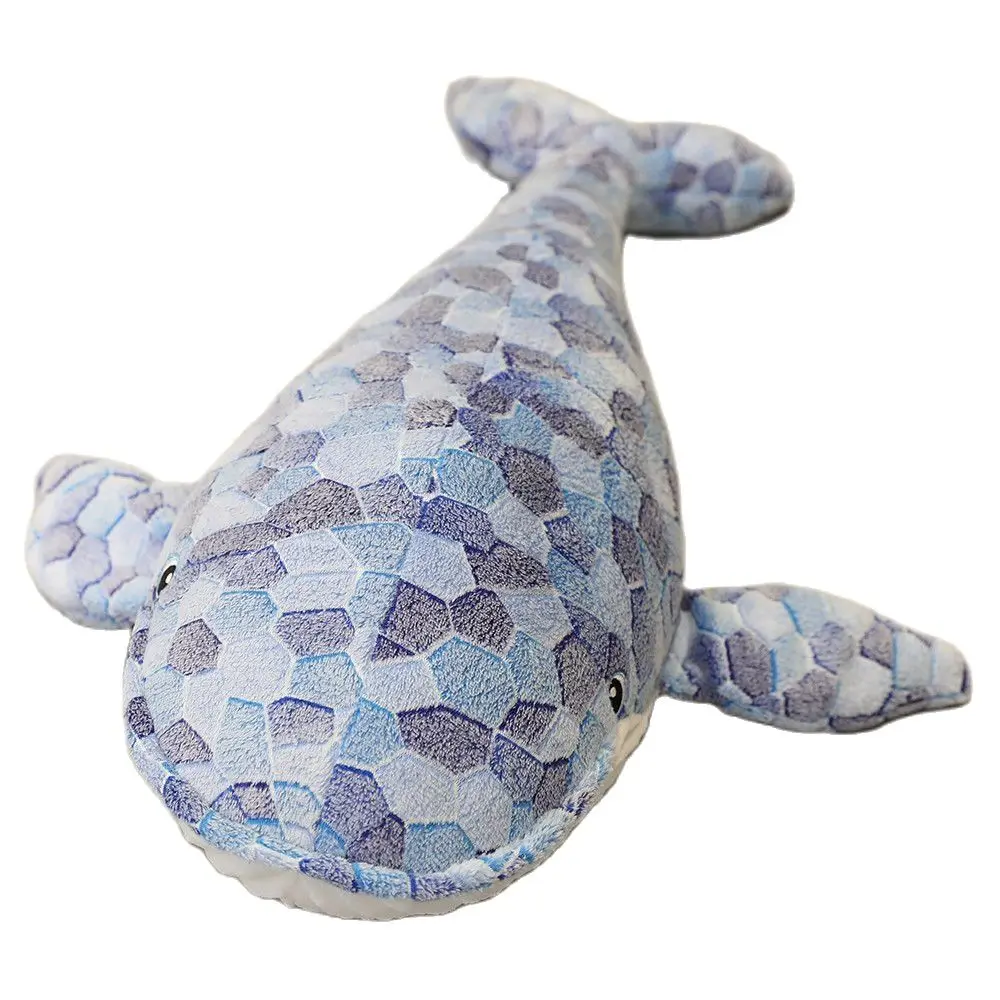 

50CMDown Cotton Whale Plush Doll Throw Pillow Soft Sea Creature Creative Ocean Overlord Send Children's Birthday Gift Mall Style