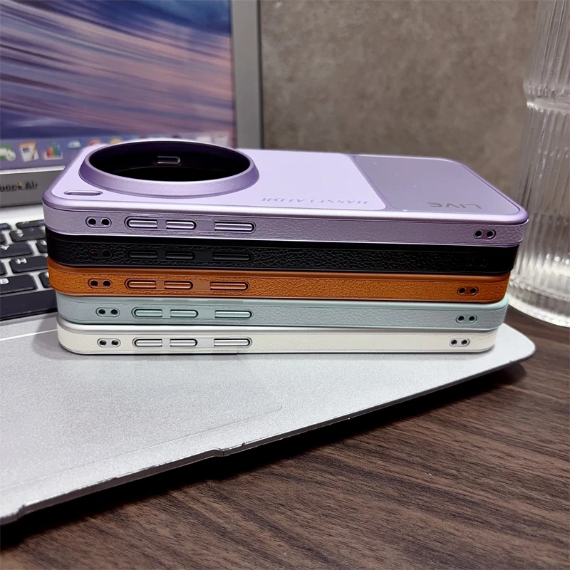 Фото Чехол для Vivo X300 Pro X 300 Ultra 5G, роскошный чехол из искусственной кожи с гальваническим покрытием, задняя крышка для телефона, противоударный бампер №5