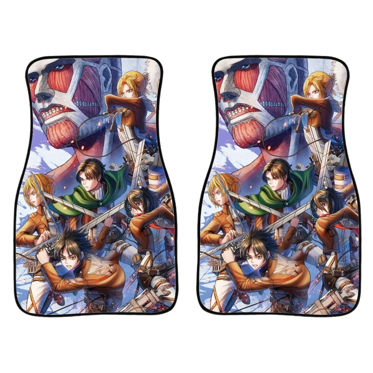 

Автомобильные коврики в японском стиле аниме, нескользящий ковер, набор универсальных аксессуаров для интерьера автомобиля, новинка 2023