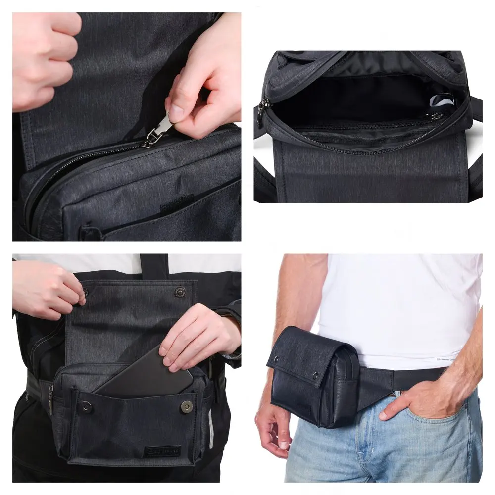 Fanny Pack Waist Bag Adjustable Belt Strap Crossbody Sling Bum Bag
